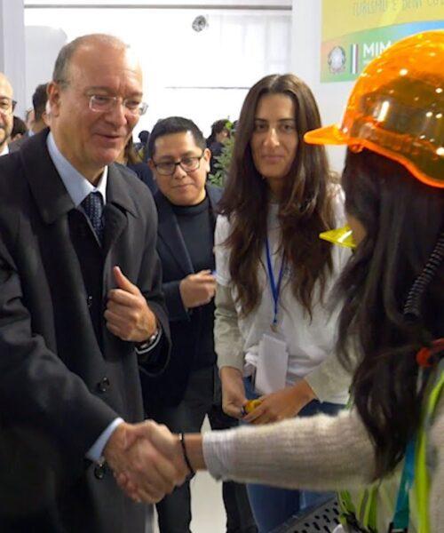 Il ministro dell’Istruzione e del Merito, Giuseppe Valditara, in fiera a Verona – Job Orienta 2022