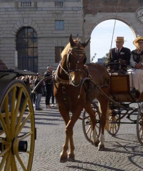 Verona in Carrozza, le premiazioni davanti all’Arena