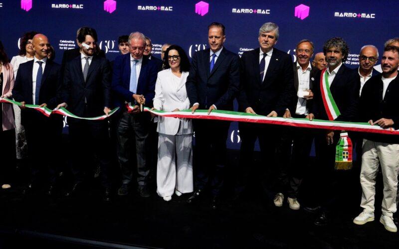 Inaugurazione Marmomac 60 anni: taglio del nastro con autorità