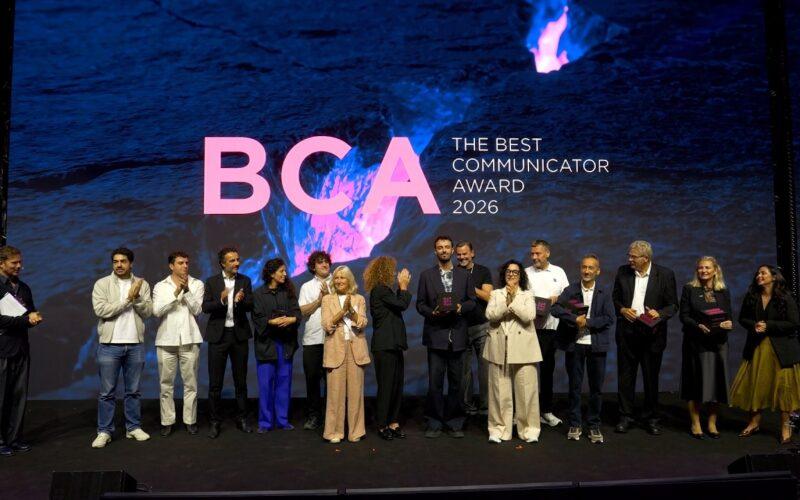 Vincitori del Best Communicator Award Marmomac 2026 sul palco
