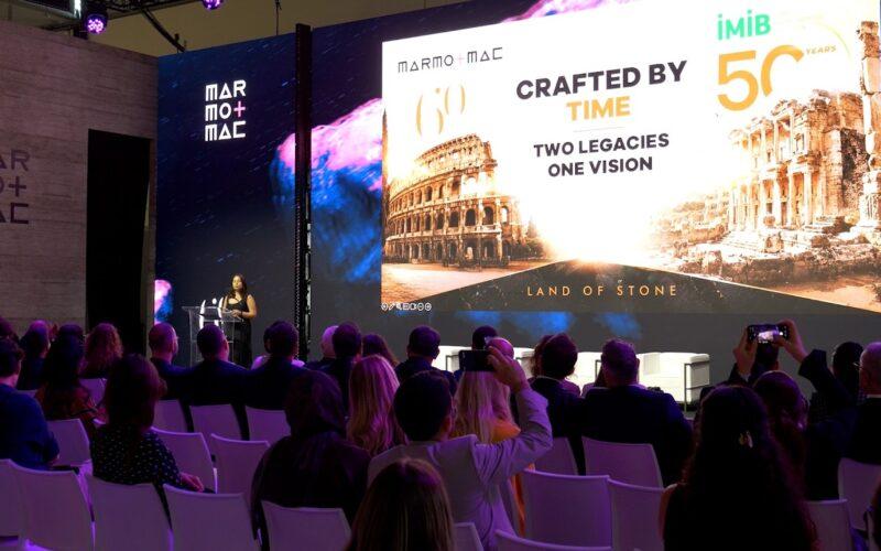 Presentazione Marmomac: Colosseo e skyline, "Crafted by Time